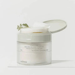 Celimax skincare product with toner pads on a white background