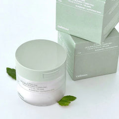 Skincare product with packaging on a white background