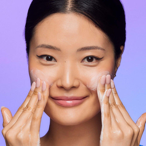 Soonsu Beauty Water Bank Blue Hyaluronic Cleansing Foam packaging design