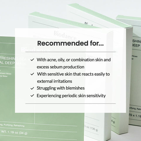 Soonsu Beauty Refreshing Sea Kelp Real Deep Mask application use