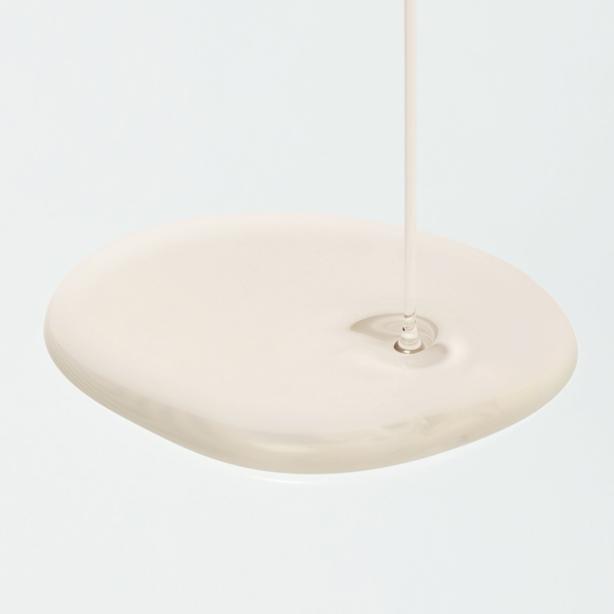 White pendant light on a white background
