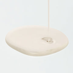 White pendant light on a white background