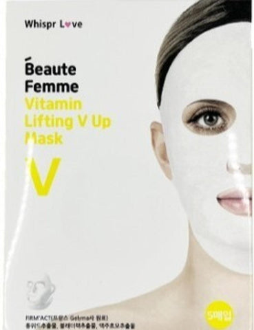 Soonsu Beauty Beaute Femme Vitamin Lifting V Up Mask front view